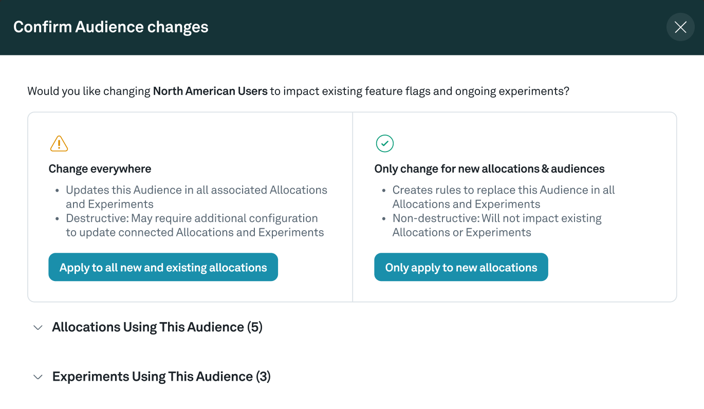 Editing confirmation