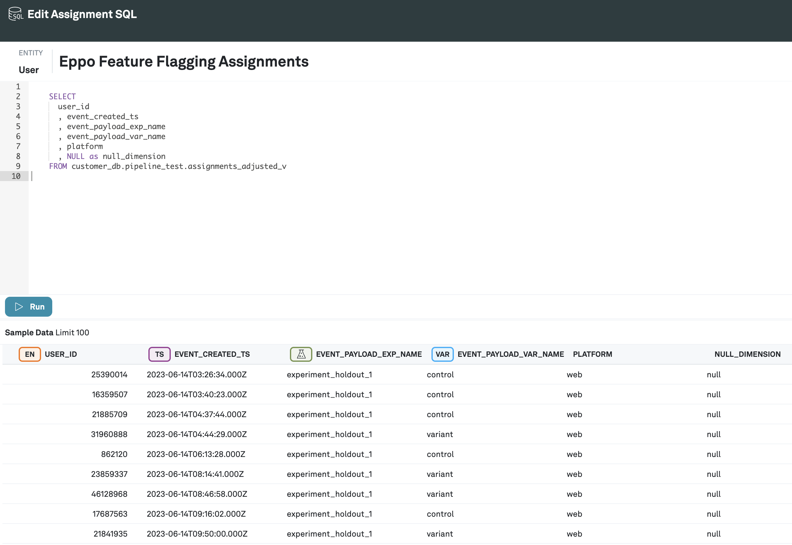 Verify assignment source